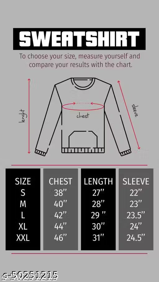 Deshvara Men’s Round Neck Full Sleeves Sweatshirt - Deshvara 